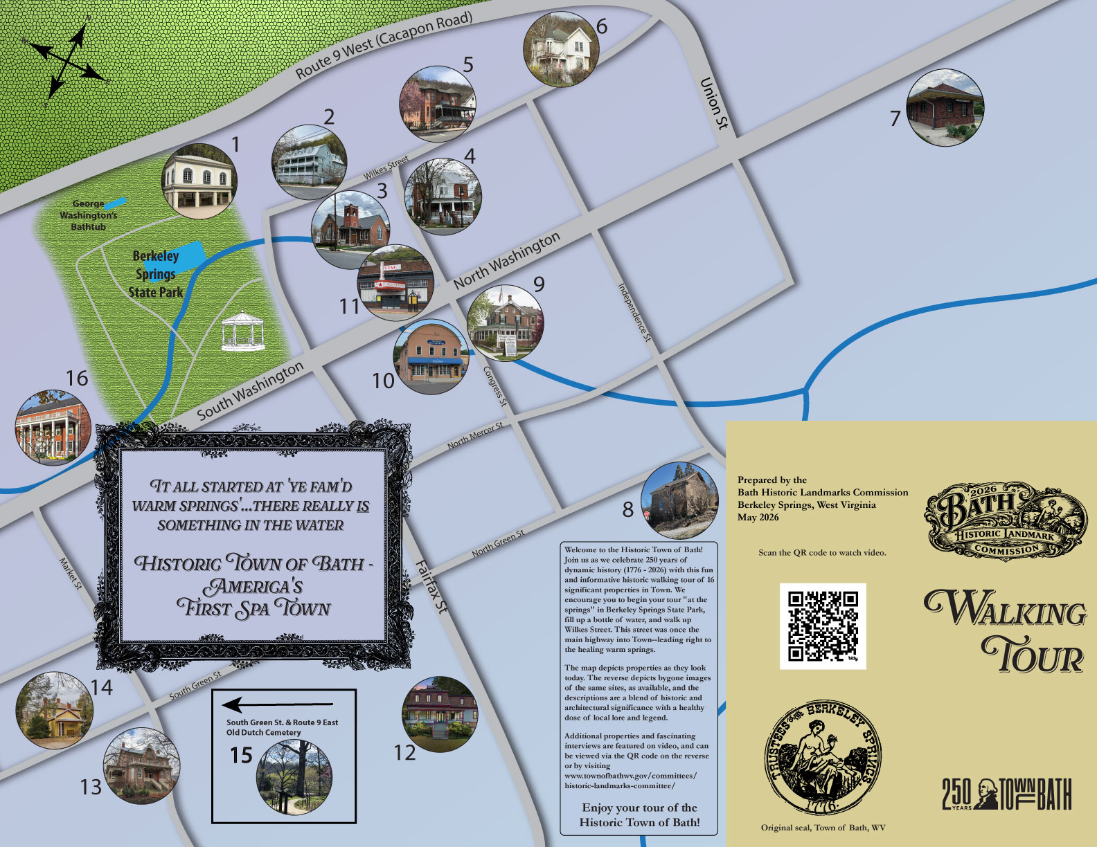 front of map for website