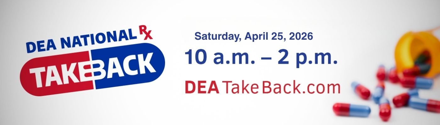 DEA Takeback Website Banner. April 2026