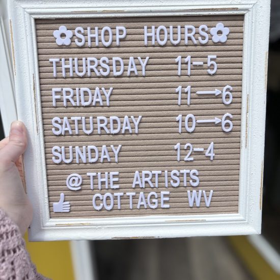 The Artists Cottage Hours, Town of Bath, Berkeley Springs