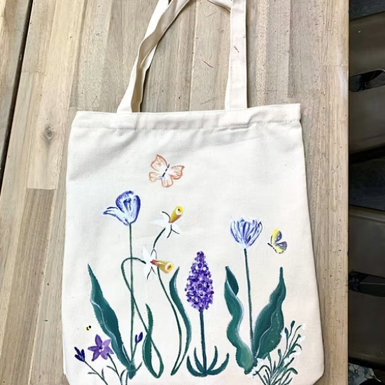 Tote Bag Painting Class Creek House Farm